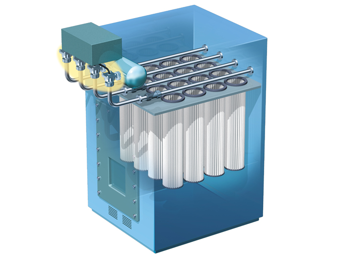 Effektivare renblåsning av filter med ny ventil