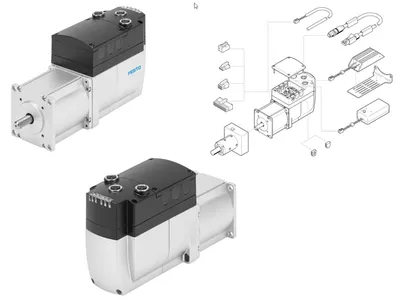 Festo kompakt motor med inbyggd drivelektronik - EMCA